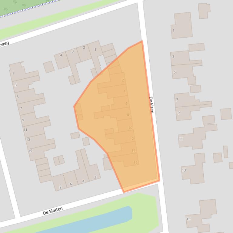 Kaart van postcodegebied 8431BC.