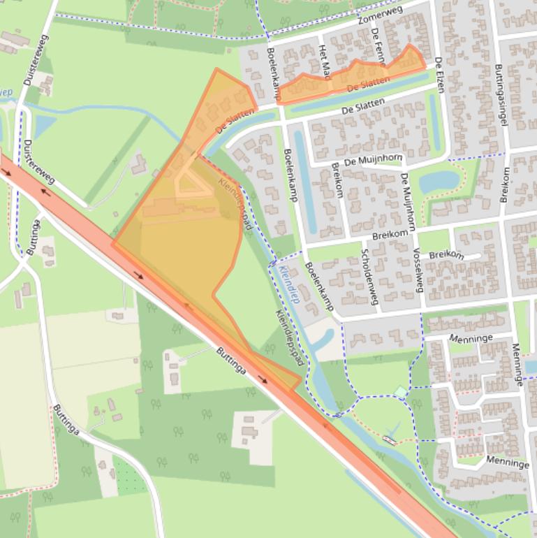 Kaart van postcodegebied 8431BE.