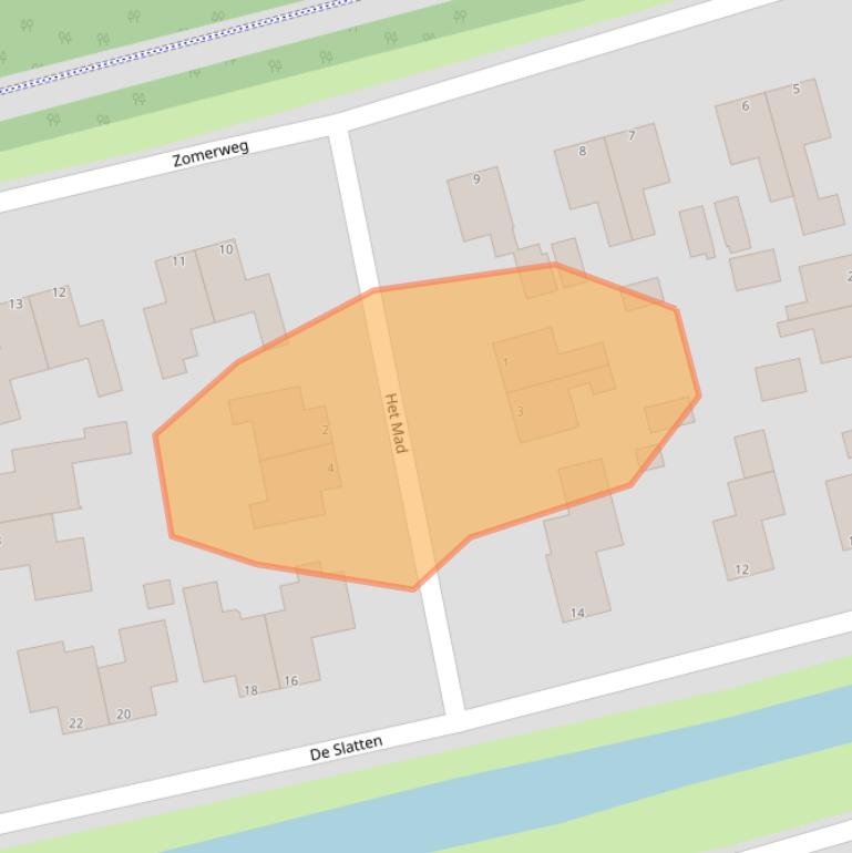 Kaart van postcodegebied 8431BH.