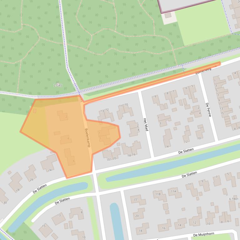 Kaart van postcodegebied 8431BK.