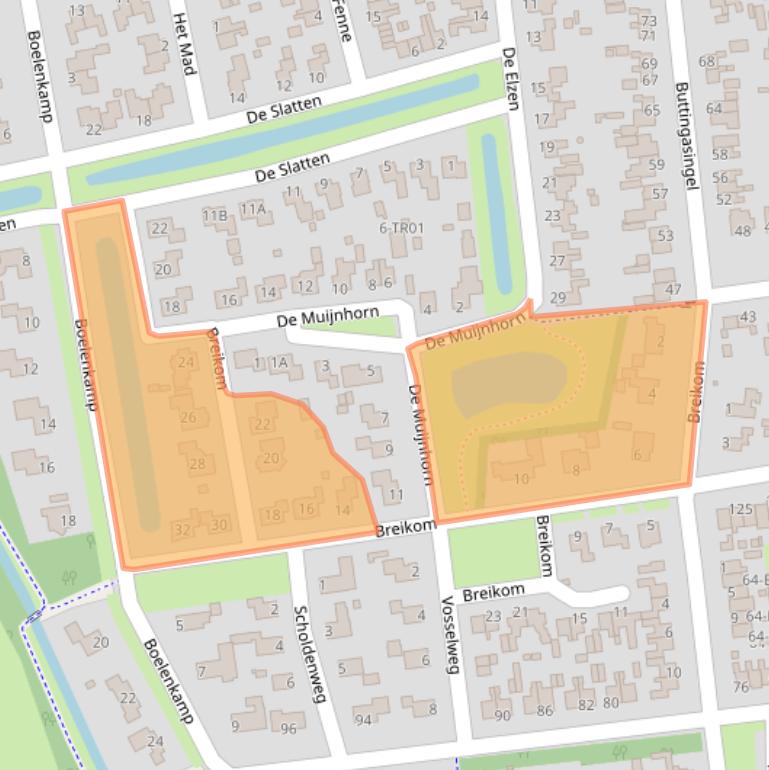 Kaart van postcodegebied 8431BN.