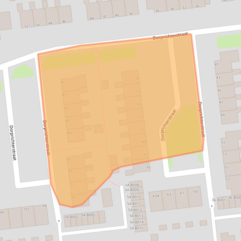 Kaart van postcodegebied 8431BV.