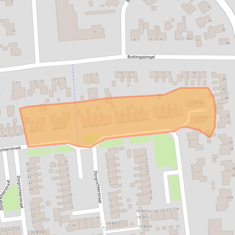 Kaart van postcodegebied 8431BX.