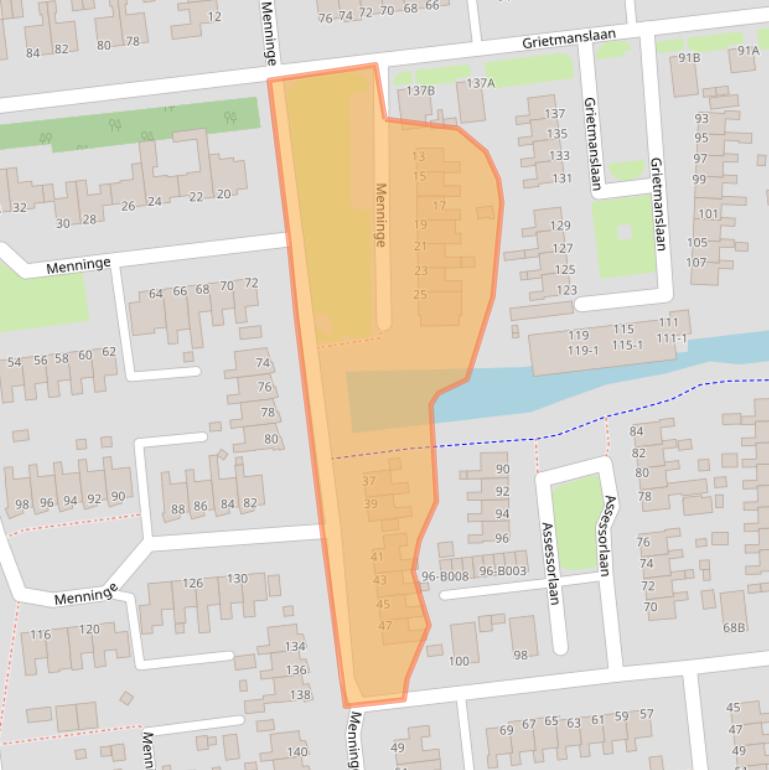 Kaart van postcodegebied 8431CB.