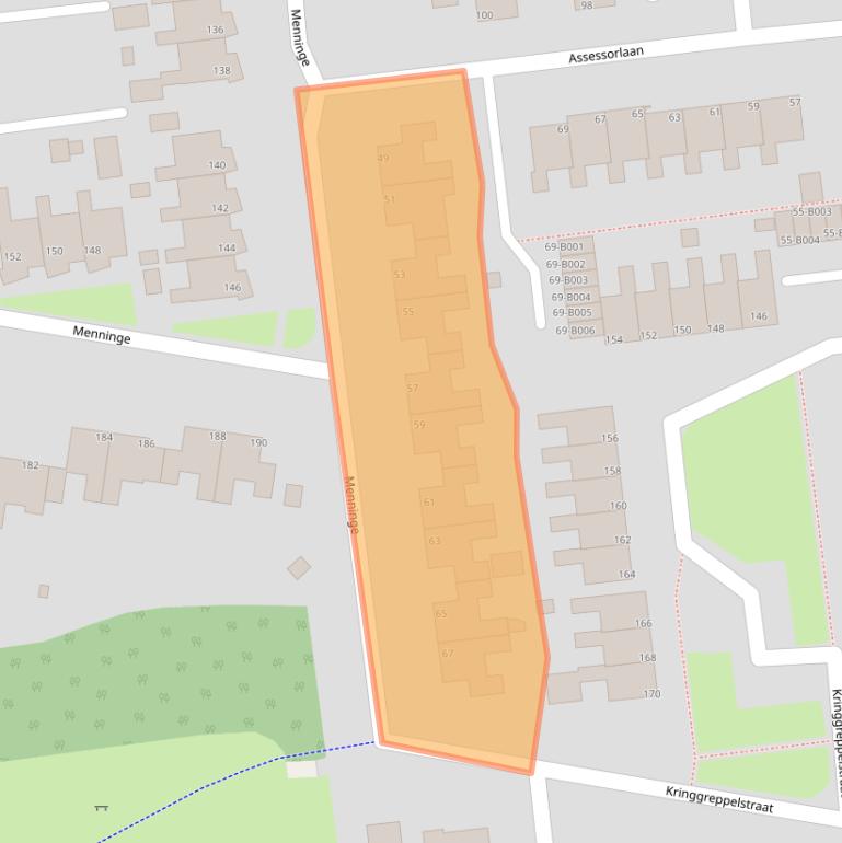 Kaart van postcodegebied 8431CC.