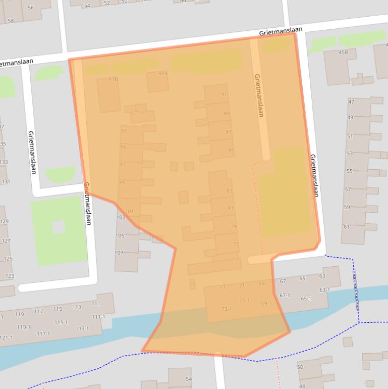 Kaart van postcodegebied 8431CN.