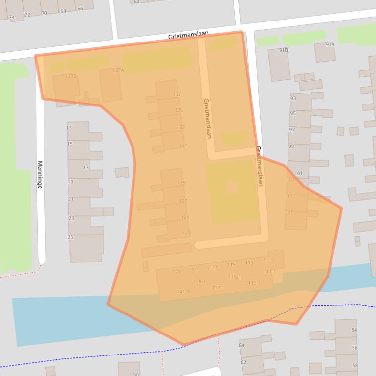 Kaart van postcodegebied 8431CP.