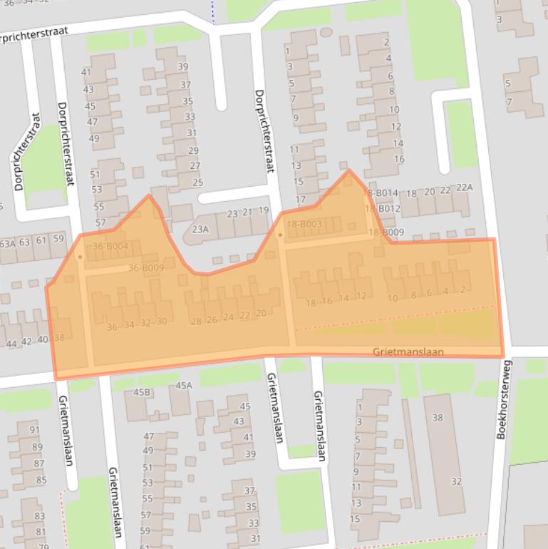 Kaart van postcodegebied 8431CS.