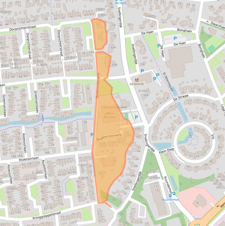 Kaart van postcodegebied 8431CW.