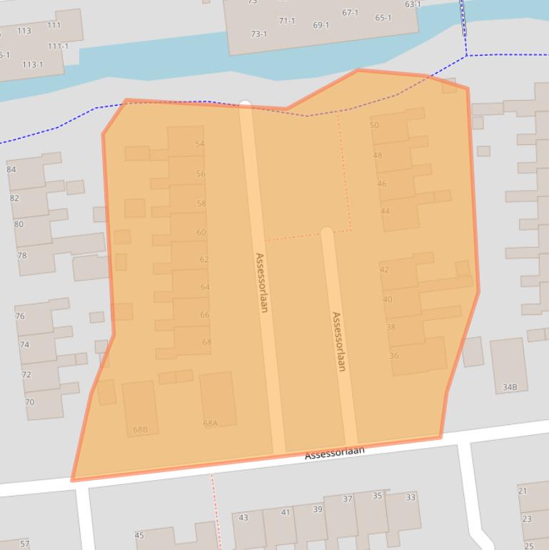 Kaart van postcodegebied 8431DE.