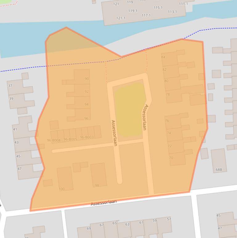 Kaart van postcodegebied 8431DG.