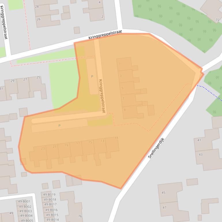 Kaart van postcodegebied 8431DH.