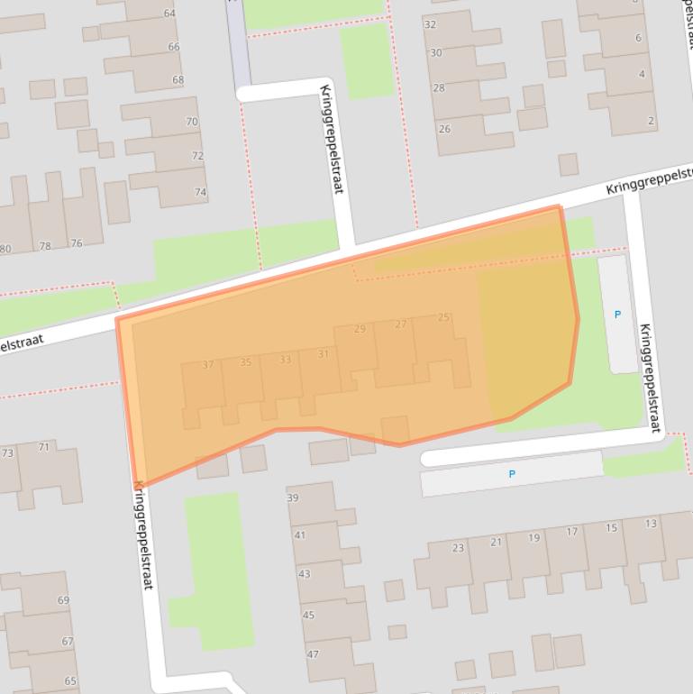 Kaart van postcodegebied 8431DJ.