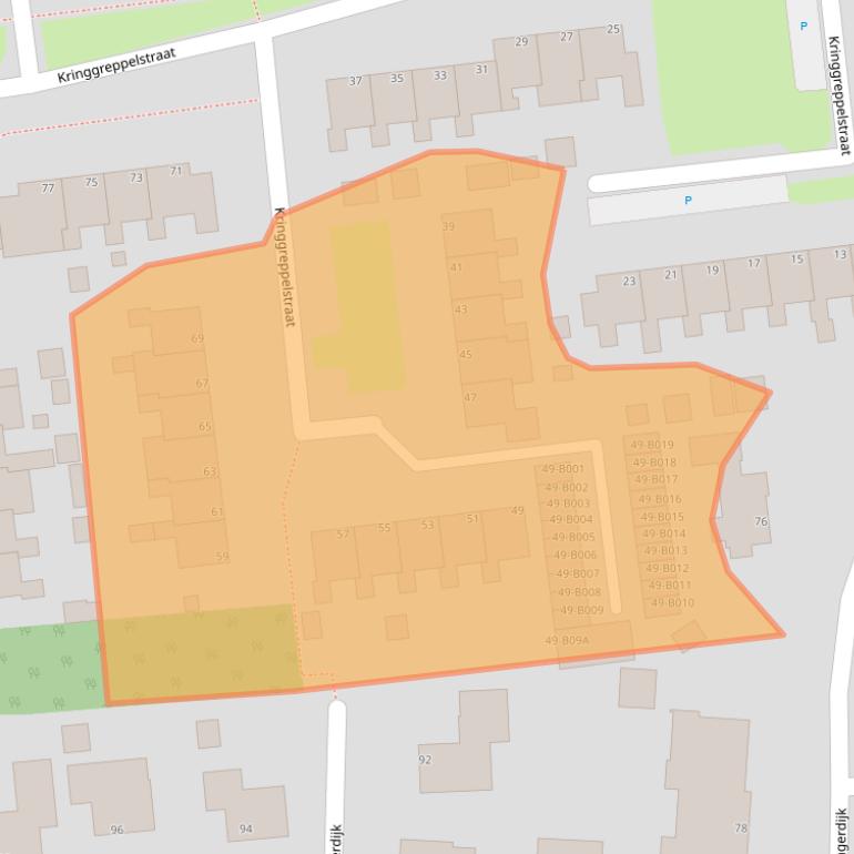 Kaart van postcodegebied 8431DK.