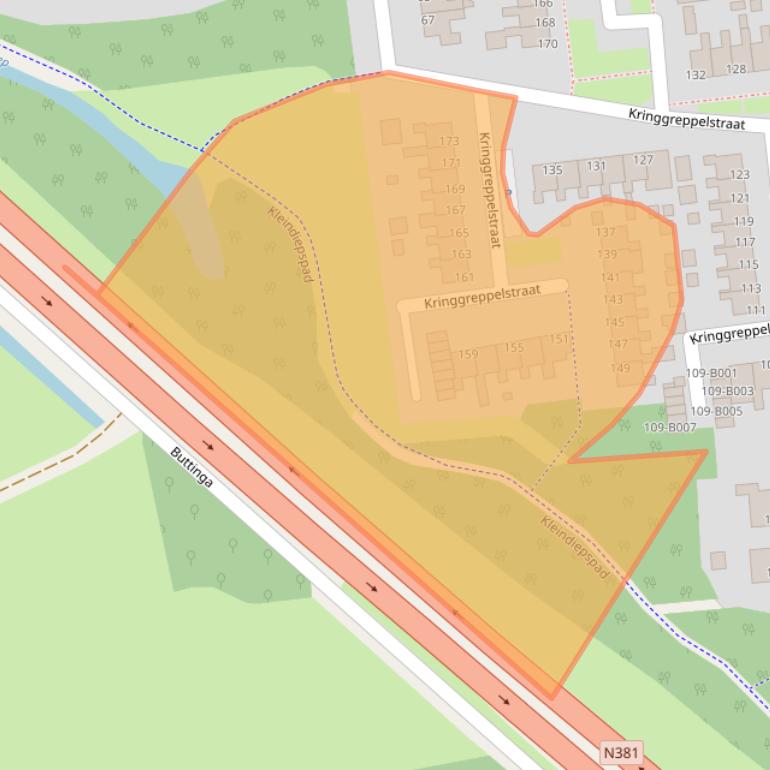 Kaart van postcodegebied 8431DP.