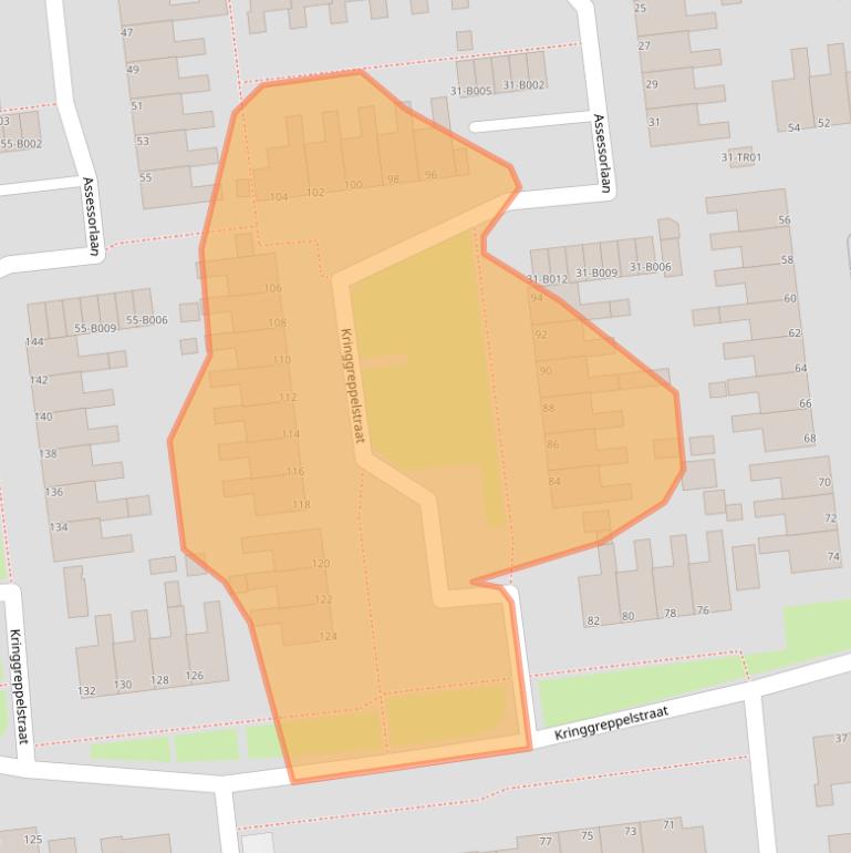 Kaart van postcodegebied 8431DV.