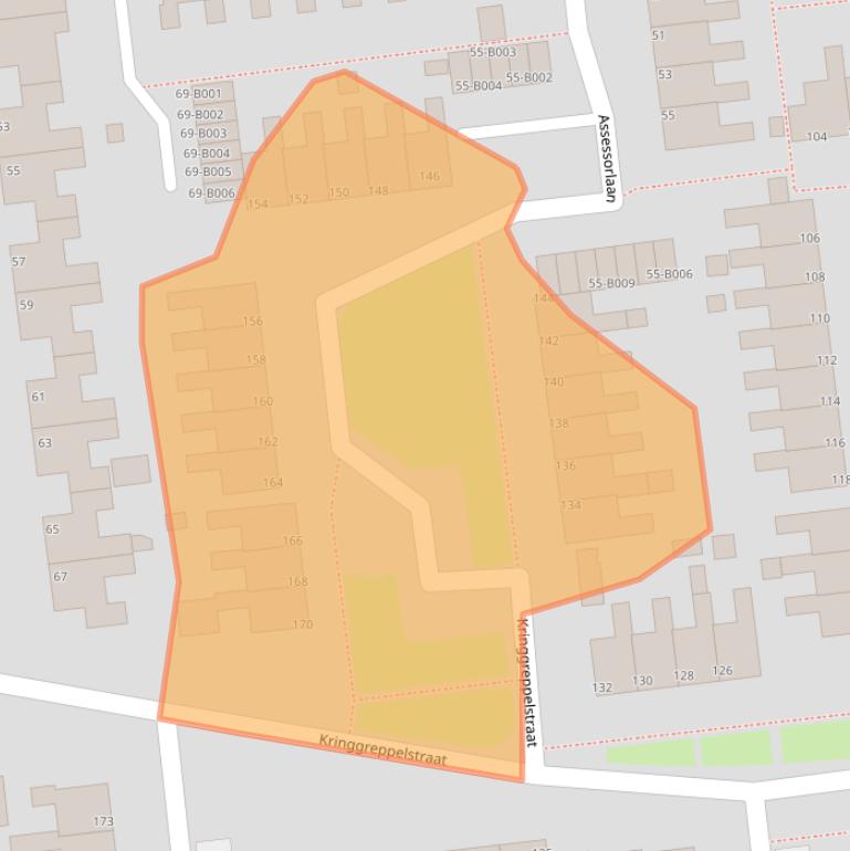Kaart van postcodegebied 8431DX.