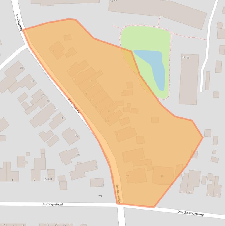 Kaart van postcodegebied 8431EH.