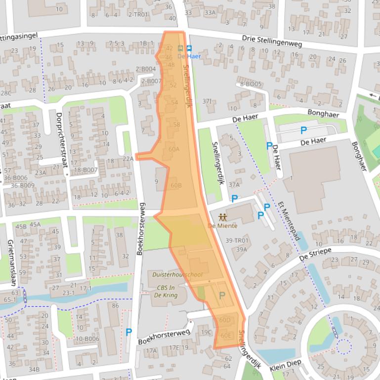 Kaart van postcodegebied 8431EP.