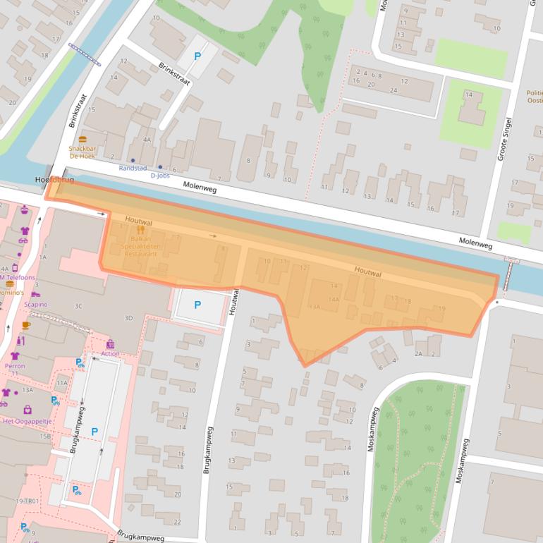 Kaart van postcodegebied 8431EW.