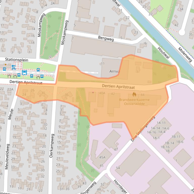Kaart van postcodegebied 8431GE.