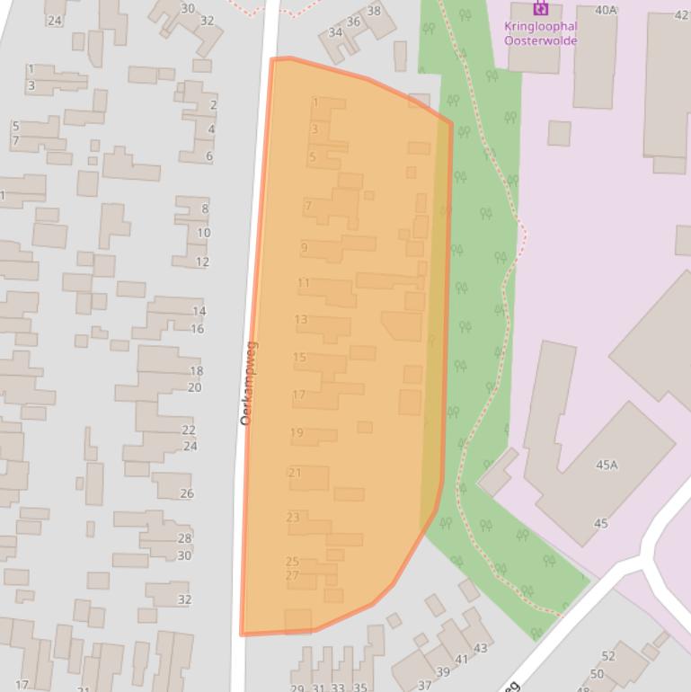 Kaart van postcodegebied 8431GJ.