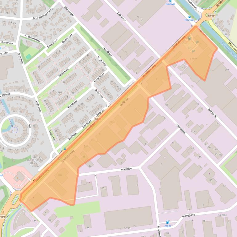 Kaart van postcodegebied 8431HG.