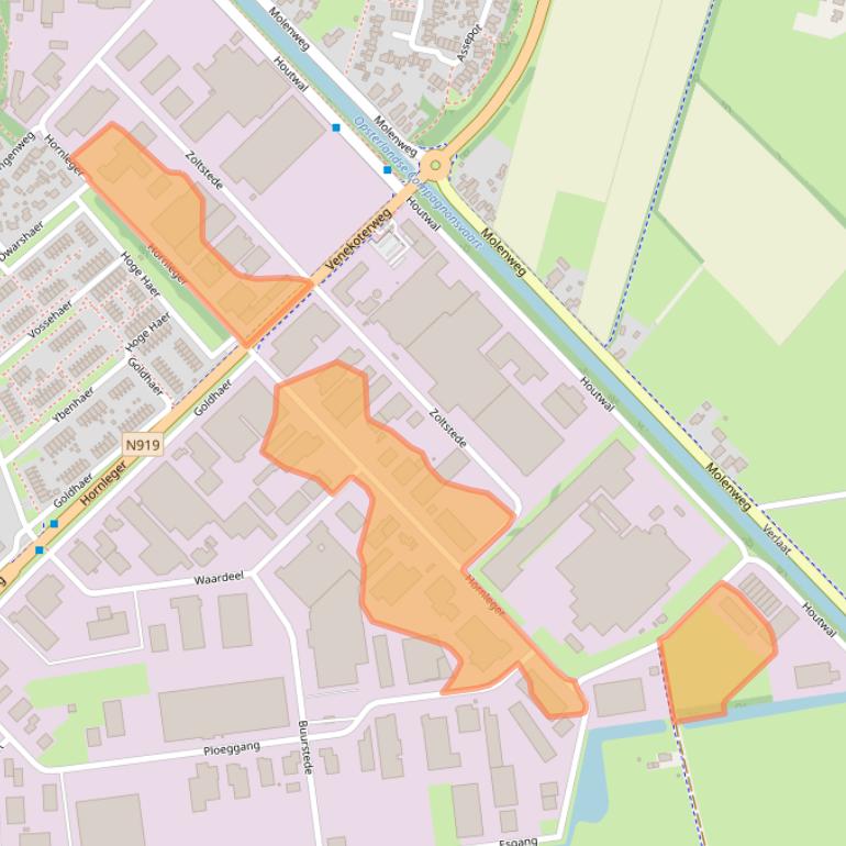Kaart van postcodegebied 8431HL.
