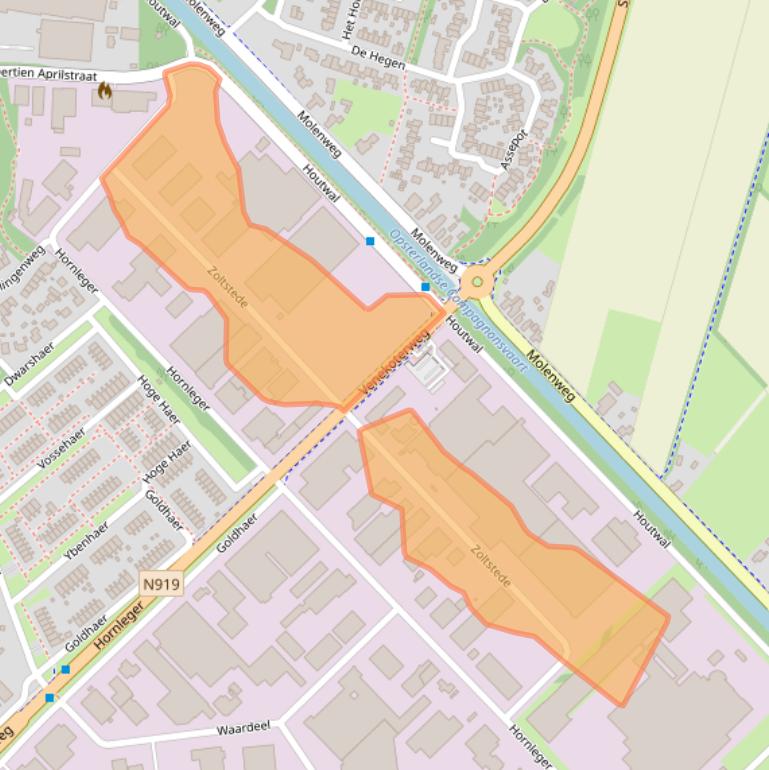 Kaart van postcodegebied 8431HM.