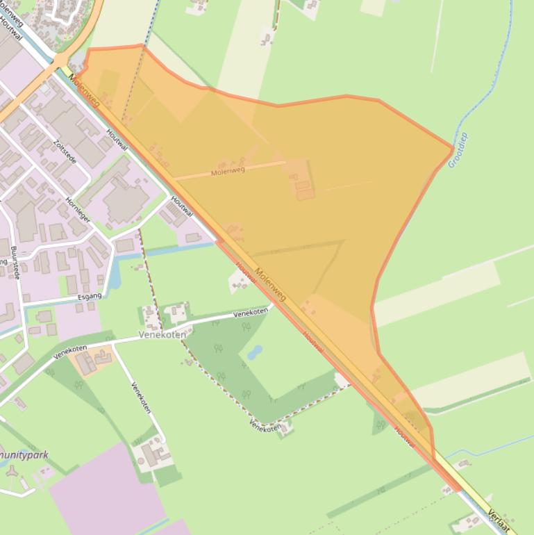 Kaart van postcodegebied 8431HS.