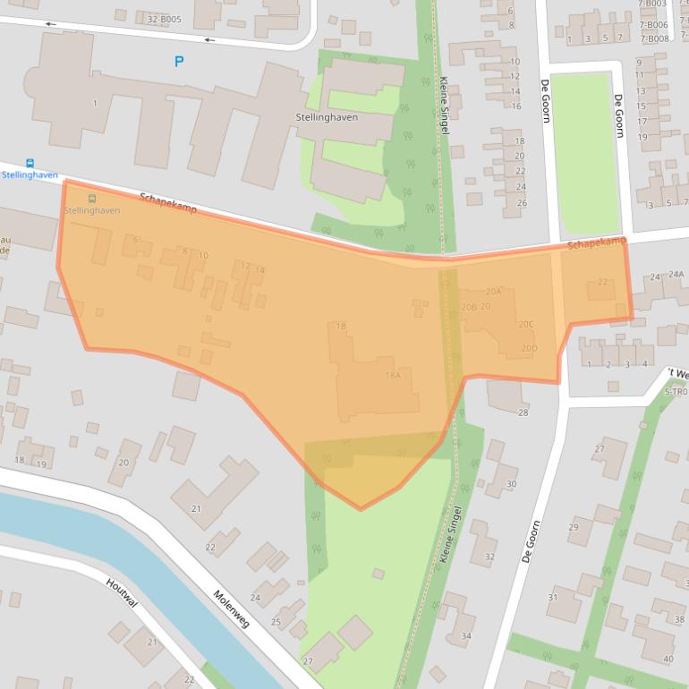 Kaart van postcodegebied 8431JB.