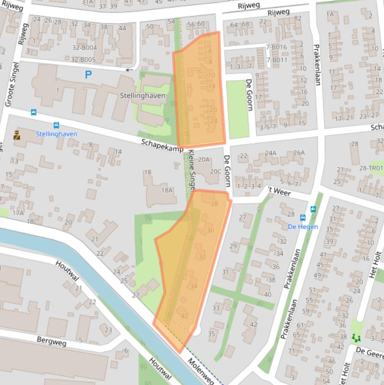 Kaart van postcodegebied 8431JH.