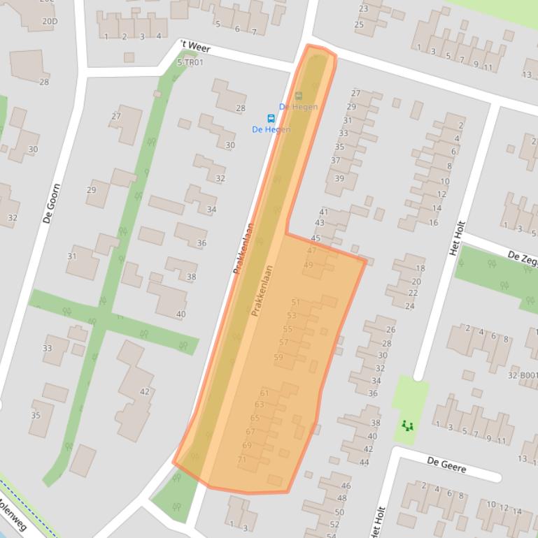 Kaart van postcodegebied 8431JL.