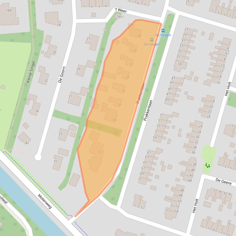 Kaart van postcodegebied 8431JN.