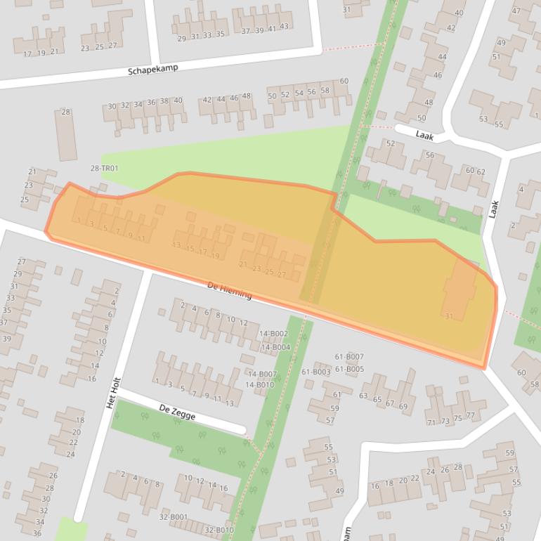 Kaart van postcodegebied 8431JX.