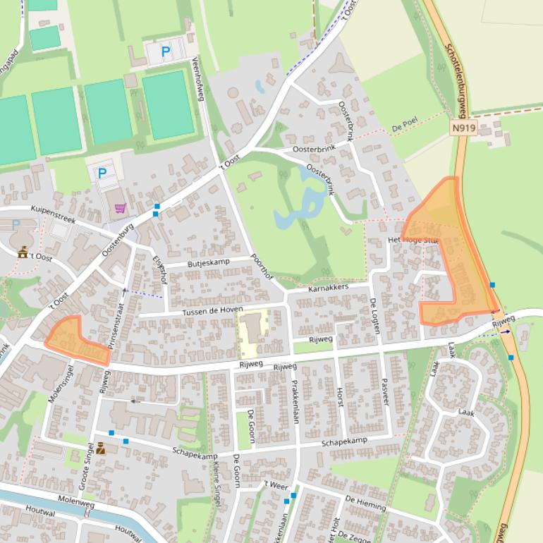 Kaart van postcodegebied 8431KE.