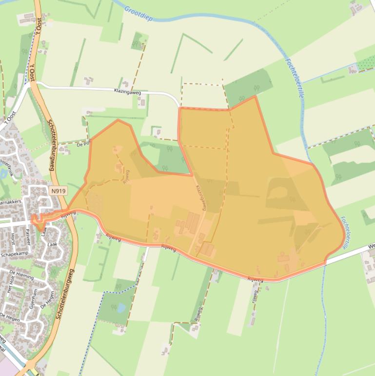 Kaart van postcodegebied 8431KK.