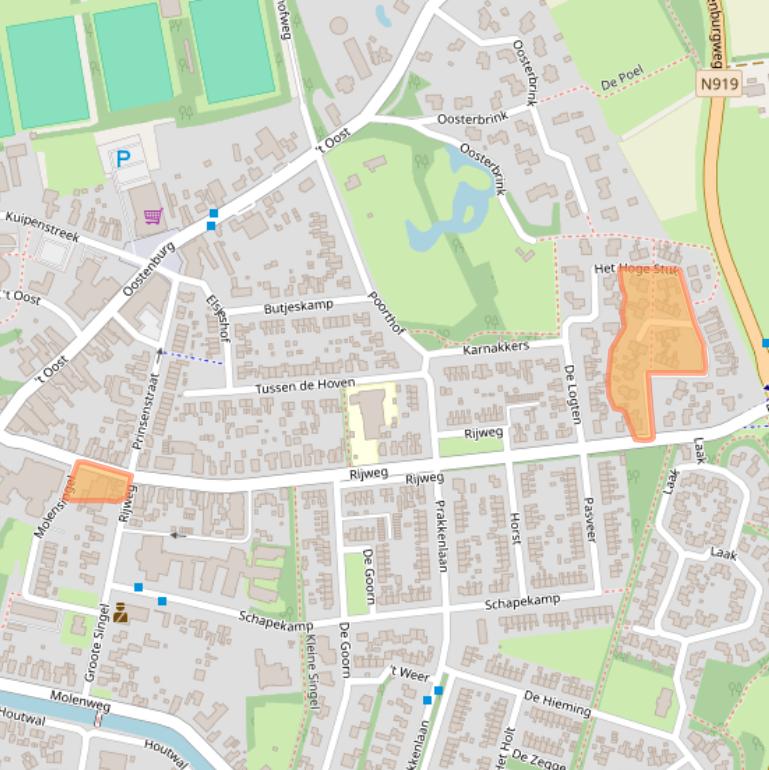 Kaart van postcodegebied 8431KL.