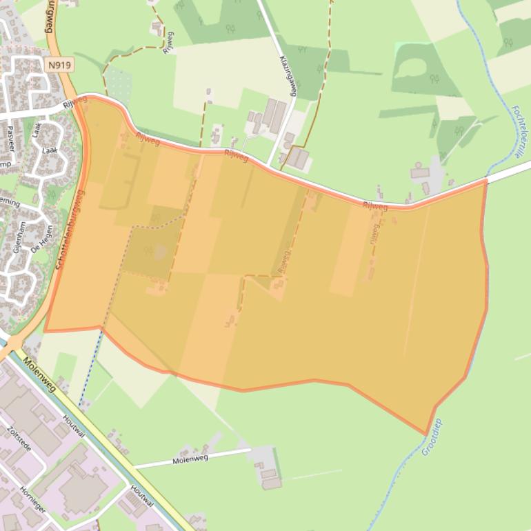 Kaart van postcodegebied 8431KP.