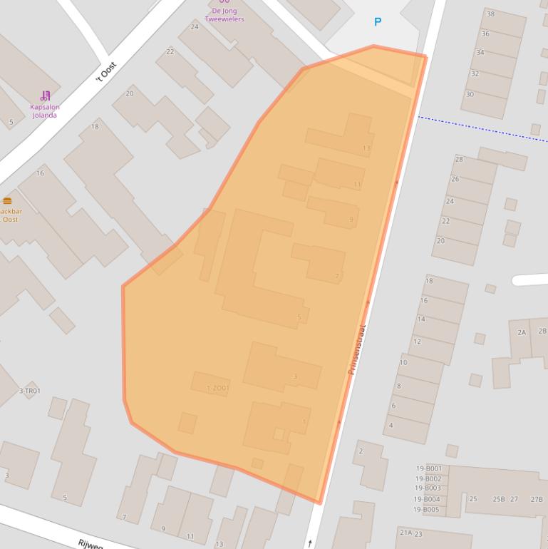 Kaart van postcodegebied 8431LA.