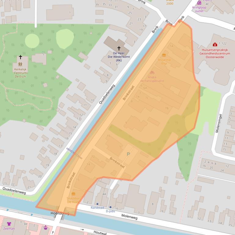 Kaart van postcodegebied 8431LC.