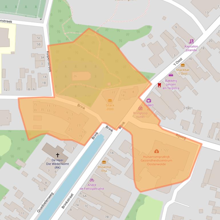 Kaart van postcodegebied 8431LD.