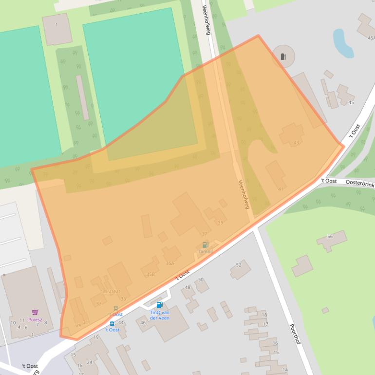 Kaart van postcodegebied 8431LG.