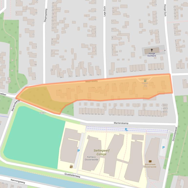 Kaart van postcodegebied 8431LT.