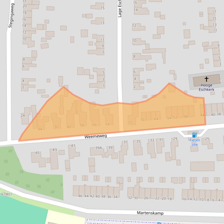 Kaart van postcodegebied 8431LW.