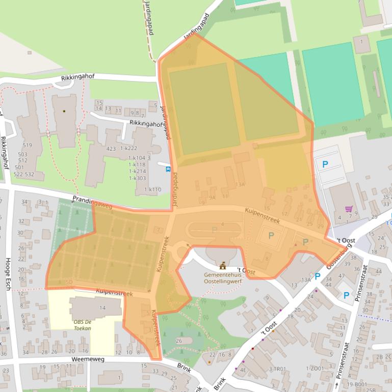 Kaart van postcodegebied 8431LX.