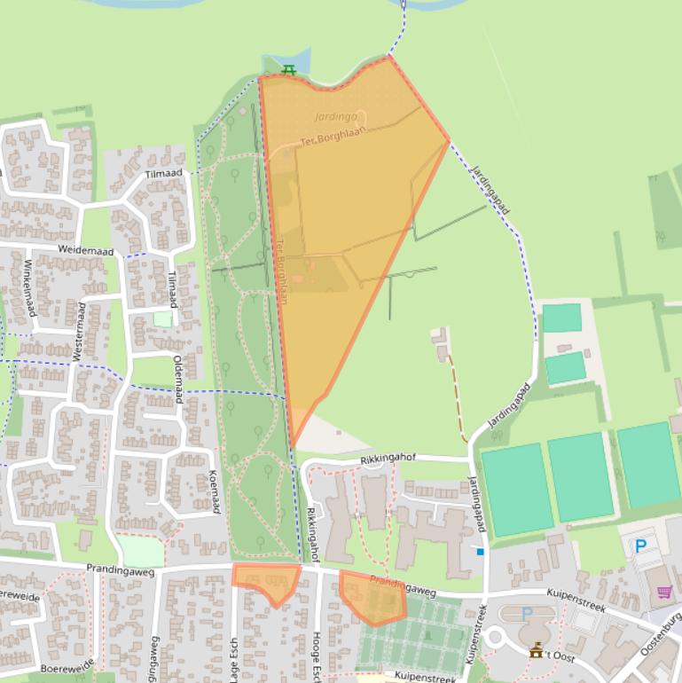 Kaart van postcodegebied 8431LZ.