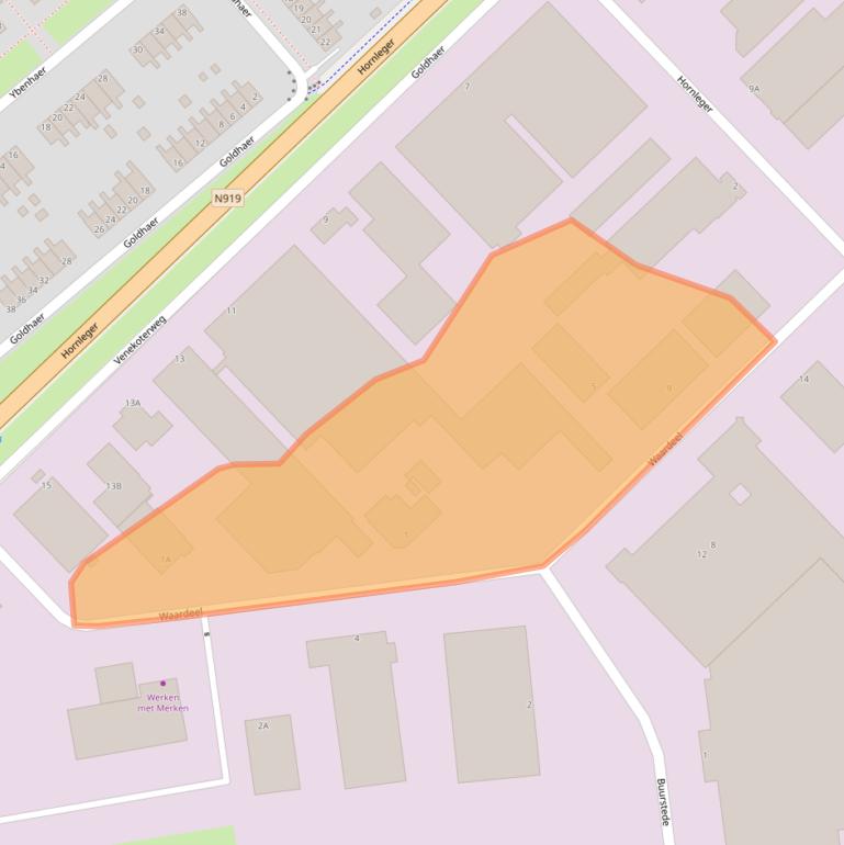 Kaart van postcodegebied 8431NC.