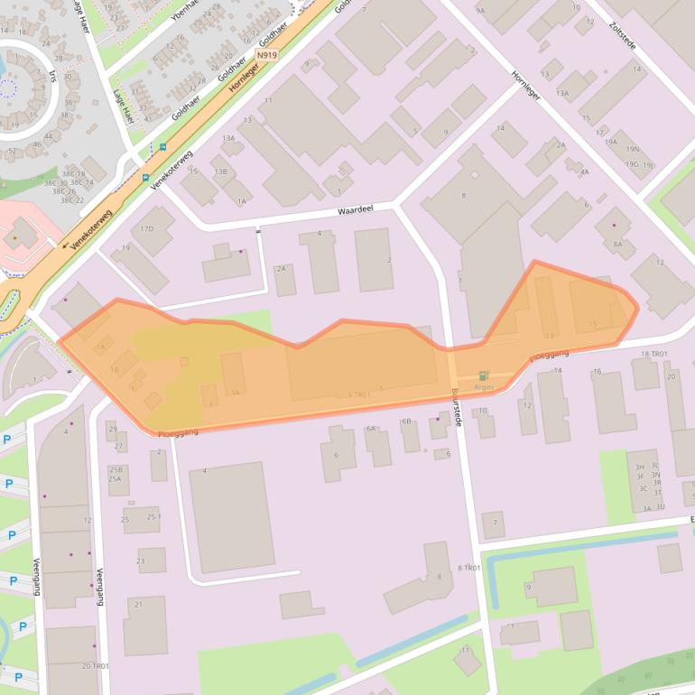 Kaart van postcodegebied 8431NE.