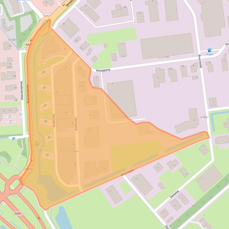 Kaart van postcodegebied 8431NJ.